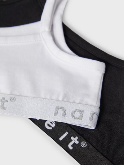 Strap shorts top 2 pk  Black - Name It