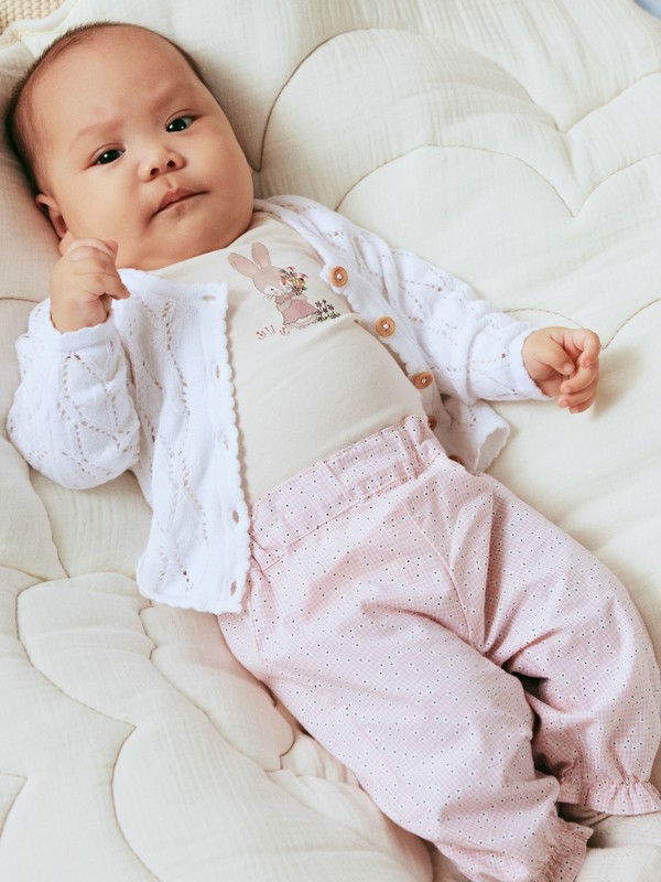NBFDANILLE SHORT KNIT CARDIGAN BRIGHT WHITE - Name It
