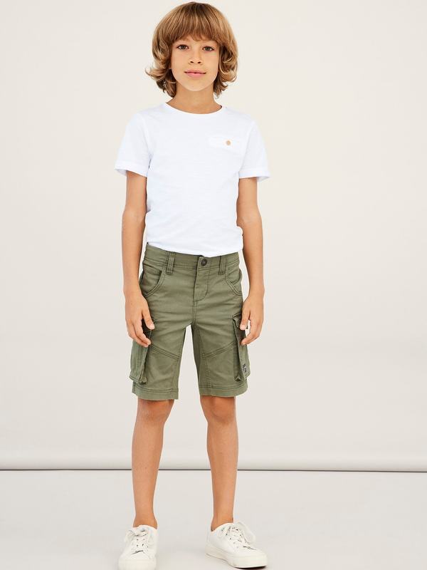 NKMRYAN REG TWI L SHORTS 6776-BA NOOS DEEP LICHEN GREEN - Name It
