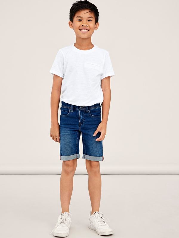 NKMSILAS SLIM DNM L SHORTS 2272-TX NOOS Medium Blue Denim - Name It