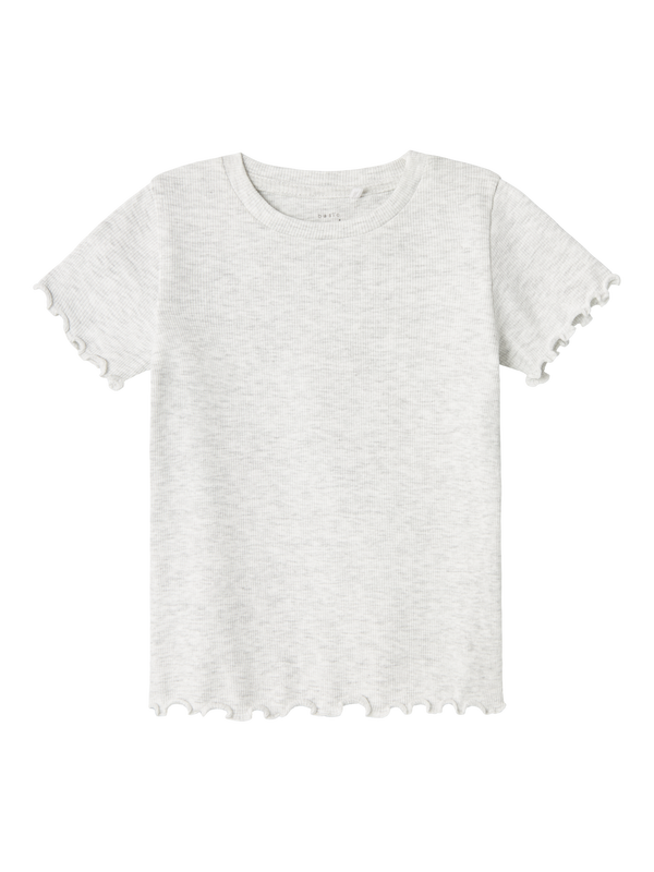 NMFVEMMA SS SLIM TOP Light Grey Melange - Name It
