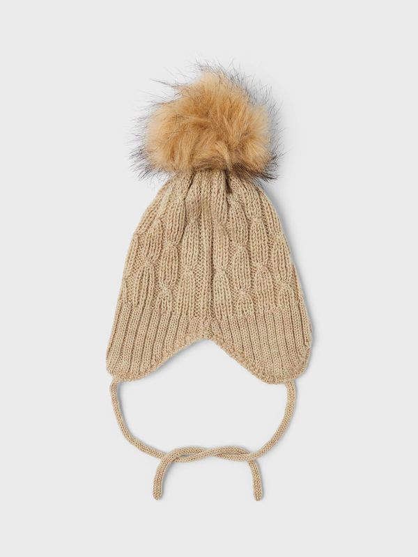 NBMWRILLA WOOL KNIT HAT  White Pepper - Name It