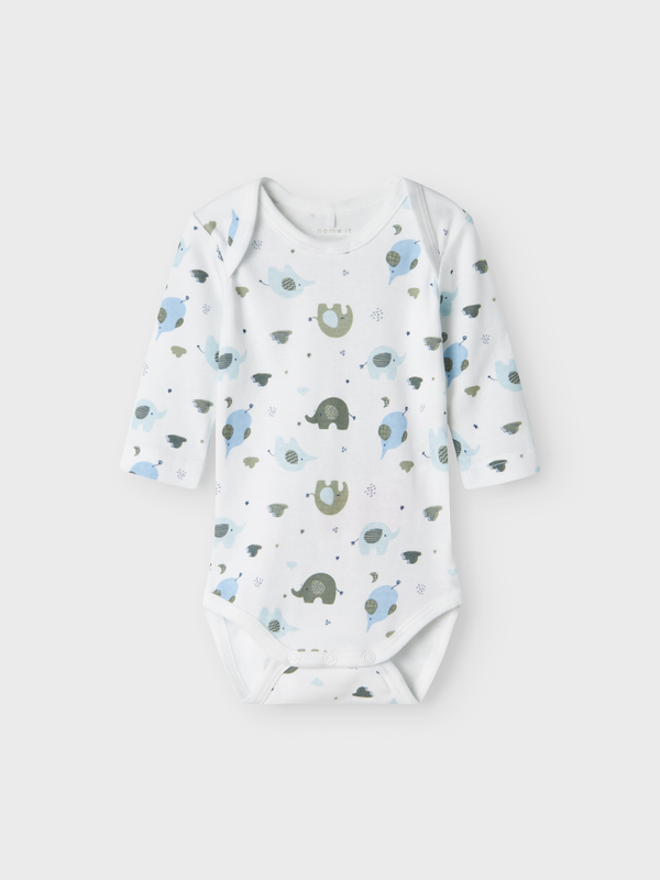 NBMBODY 3P LS BABY ELEPHANT  Baby Blue - Name It
