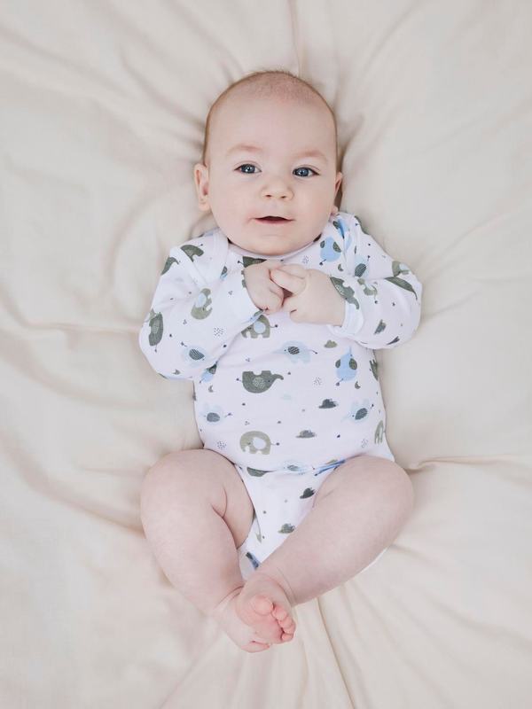 NBMBODY 3P LS BABY ELEPHANT  Baby Blue - Name It