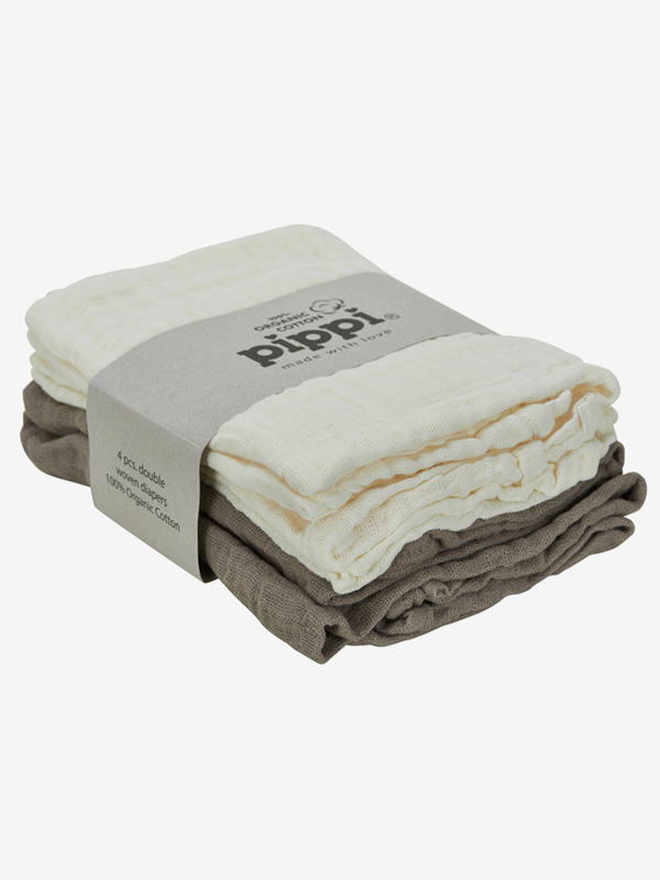 Pippi 4-pk kluter organisk bomull Cinder - Pippi