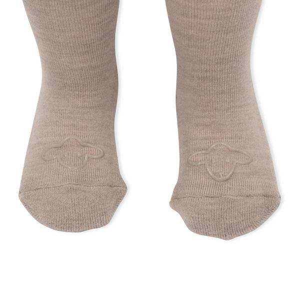 LILLELAM ULLSTRØMPEBUKSE ANTISKLI Beige - Lillelam