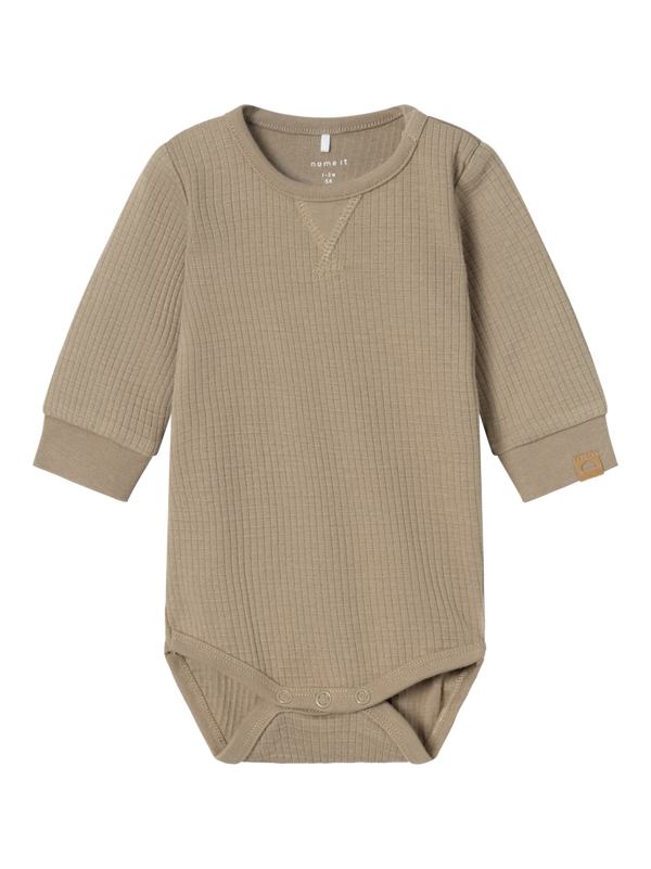 NBMNOTAT R LS BODY Weathered teak - Name It