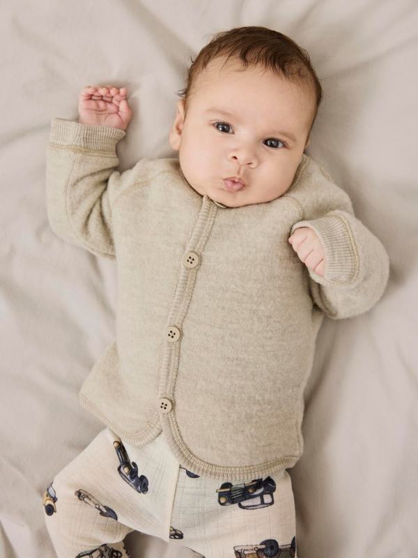 NBFWMINO WOOL BRU LS CARDIGAN Pure Cashmere - Name It