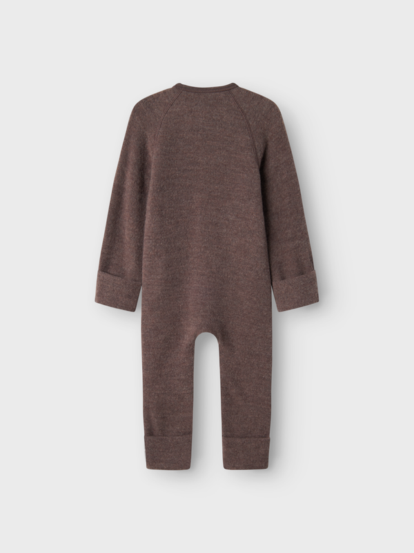 NMFWMINO WOOL BRUSHED LS SUIT SPARROW - Name It