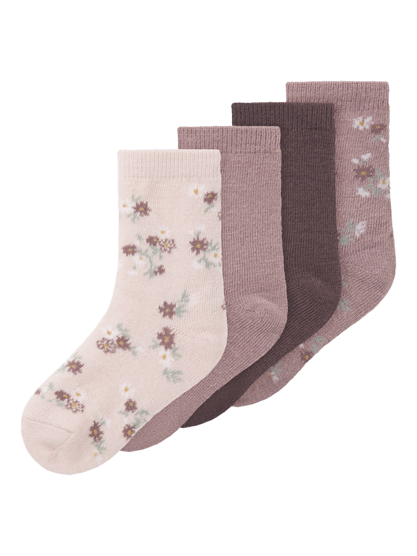 NMFWAK WO/BL 4P SOCK Purple Dove 4P - Name It
