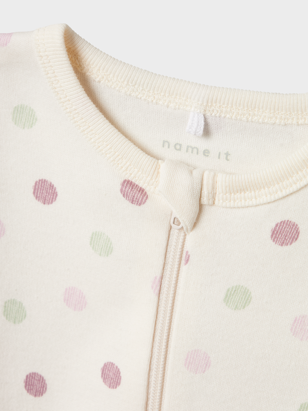 NBFNIGHTSUIT 2P ZIP FF JET DOT  Jet Stream - Name It