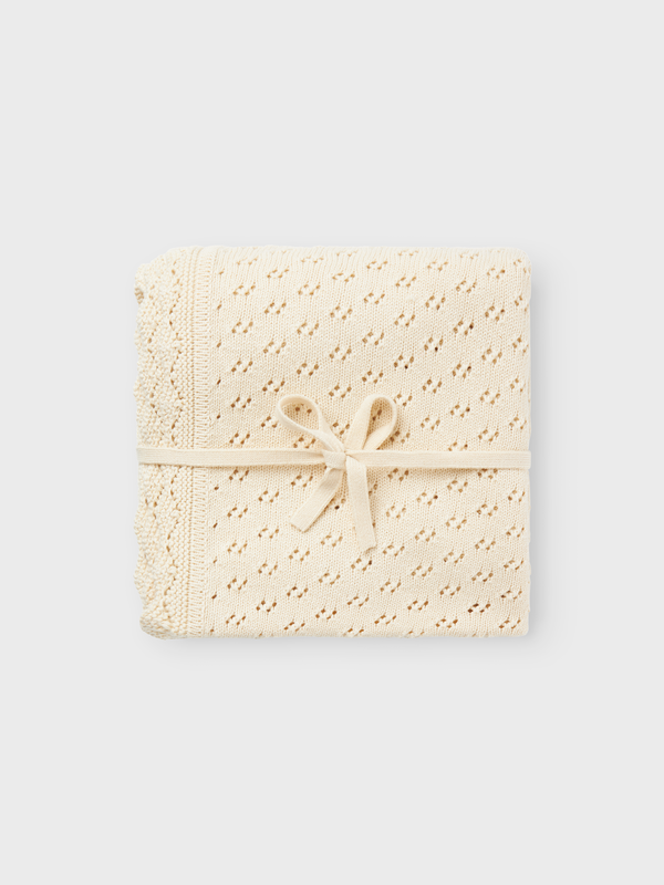 NBNNILIO KNIT BLANKET LIL TURTLEDOVE - LIL`ATELIER