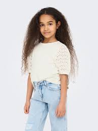 KOGNINNA LIFE 2/4 BROD.ANG.SLEEVE Cloud Dancer - Kids Only 