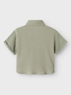 NMMJANU SS LOOSE SHIRT LIL Seagrass - LIL`ATELIER