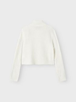 NKFHABOUR LS SHORT KNIT CARDIGAN BRIGHT WHITE - Name It