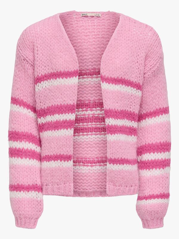 KOGNORDIC LIFE LS STRIPE CARDIGAN CS KNT Bonbon - Kids Only 