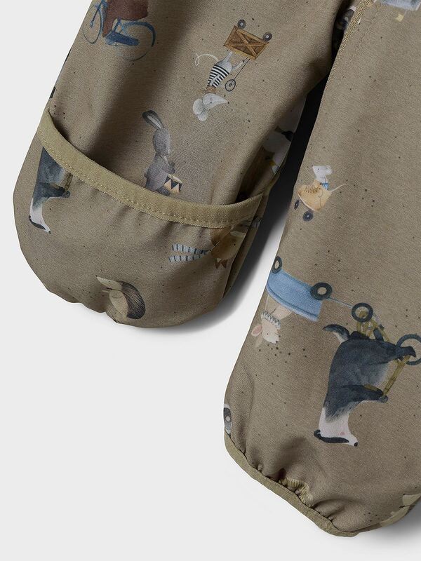 NBNALFA08 SOFTSHELL SUIT AOP  Silver Mink GO - Name It