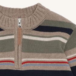 HCPelle KnitStripe Biscuit - Hust & Claire