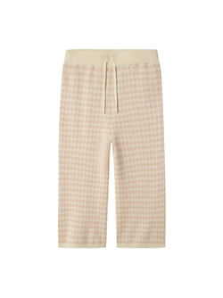 NMFNADIE WIDE KNIT PANT LIL Cameo Rose - LIL`ATELIER