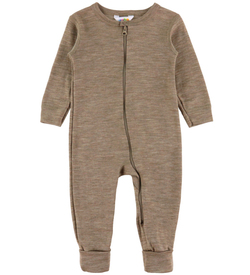 JOHA HELDRAKT 2 I 1 FOT ULL/SILKE Beige Melange - Joha