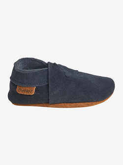 MINYMO ELASRIC SLIPPER SUEDE Blue night - En Fant