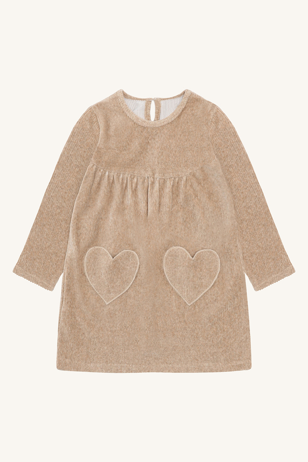 HCDonna  Ottoman velour - solid Biscuit - Hust & Claire