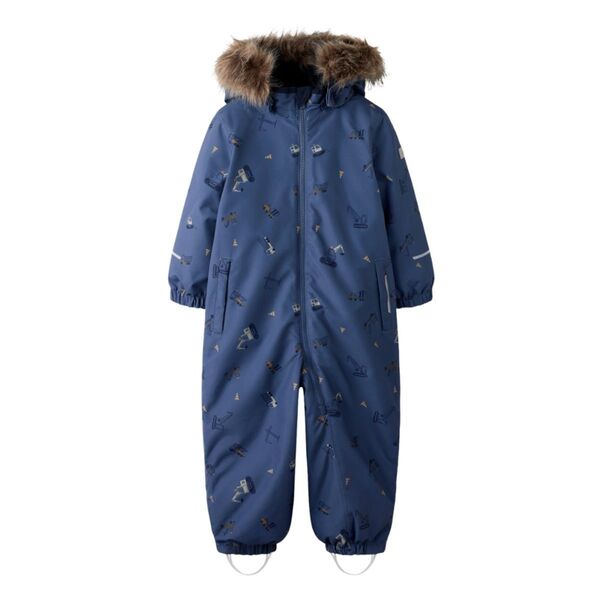 NMMSNOW10 SUIT AOP FO NOOS Vintage Indigo WORK - Name It