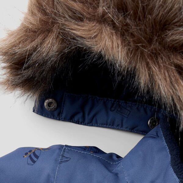 NMMSNOW10 SUIT AOP FO NOOS Vintage Indigo WORK - Name It