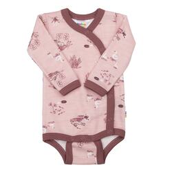 JOHA OMSLAGSBODY ULL/BAMBUS Lyserød - Joha