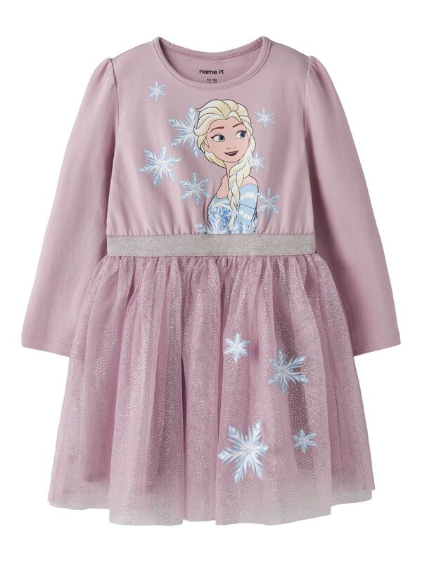 NMFOSIMI FROZEN LS TULLE DRESS  Keepsake Lilac - Name It