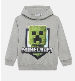 NKMOLLIE MINECRAFT NREG SWEAT BRUSH GREY MELANGE - Name It