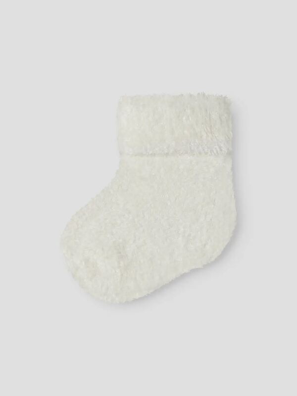 NBFNULLE TERRY FLUFFY SOCK SNOW WHITE - Name It