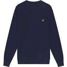 LYLE & SCOTT COTTON CREW NECK JUMPER DARK NAVY - Lyle & Scott