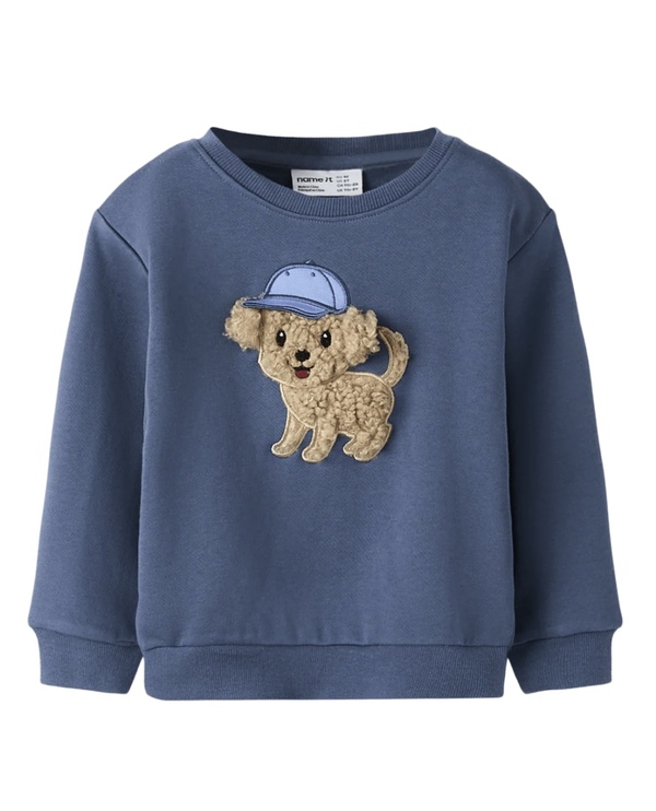 NMMSILIAN LS REG SEAT BRUSH vintage indigo - Name It