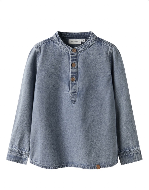 NMMTAYA LS LOOSE DENIM SHIRT Medium Blue Denim - LIL`ATELIER
