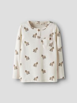 NMMLAYO SIO LS SLIM TOP LIL ATELIER Coconut Milk Donky - LIL`ATELIER