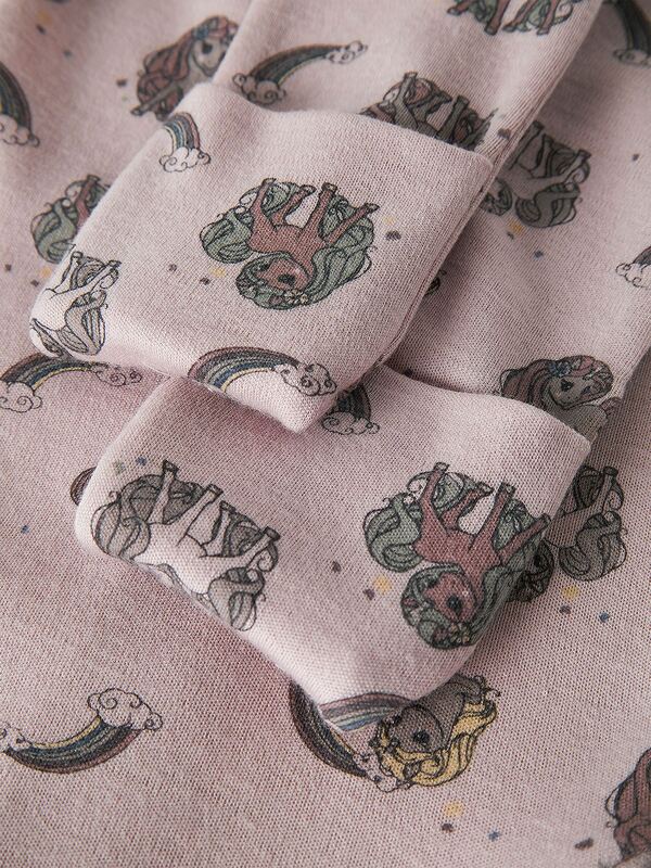 NBFWILLIT WOOL LS SUIT Shadow Gray Unicorn - Name It