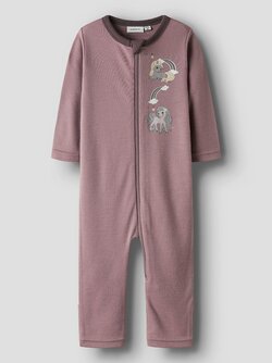 NBFWILLIT WOOL LS SUIT Antler Unicorn - Name It