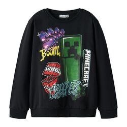 NKMDAI MINECRAFT NREG SWEAT BRUSH Black - Name It