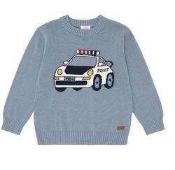 HCPELLE POLITIBIL STRIKKEGENSER Light blue - Hust & Claire