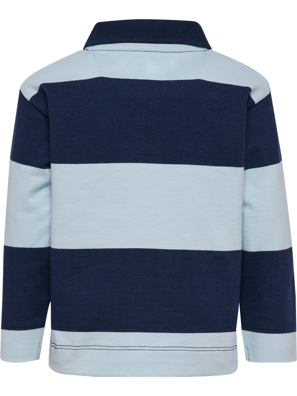 hml MINI LOOSE STRIPE POLO SHIRT DRESS BLUES - Hummel