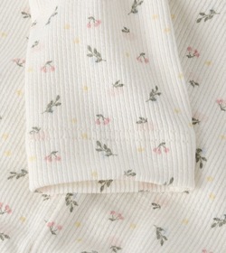 NBFGAGO SLIM LEGGING LIL ATELIER Coconut Milk SMALL FLOWER - LIL`ATELIER