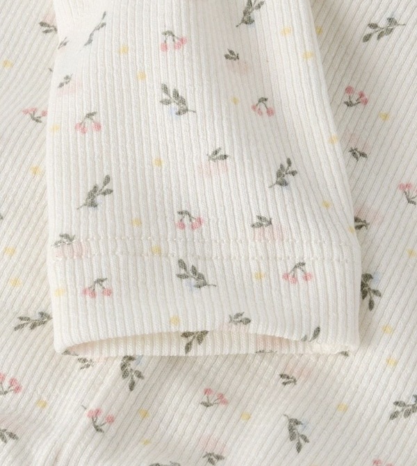 NBFGAGO SLIM LEGGING LIL ATELIER Coconut Milk SMALL FLOWER - LIL`ATELIER