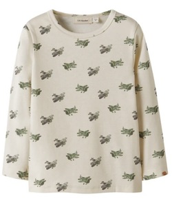 NMMLAYO GEU LS SLIM TOP LIL ATELIER Coconut Milk AIRPLANE - LIL`ATELIER