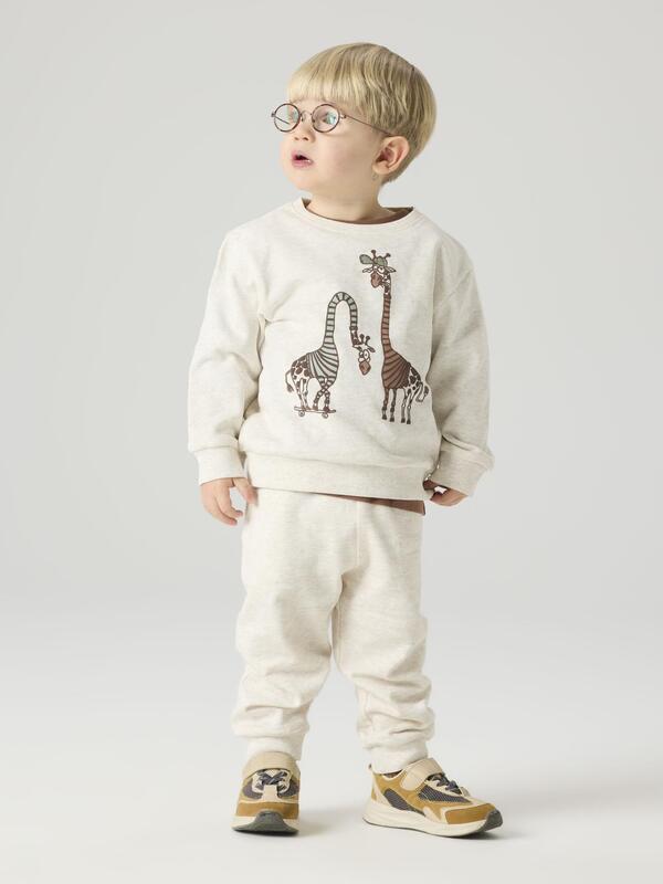 NMMDENSON LS REG SWEAT Peyote Melange - Name It