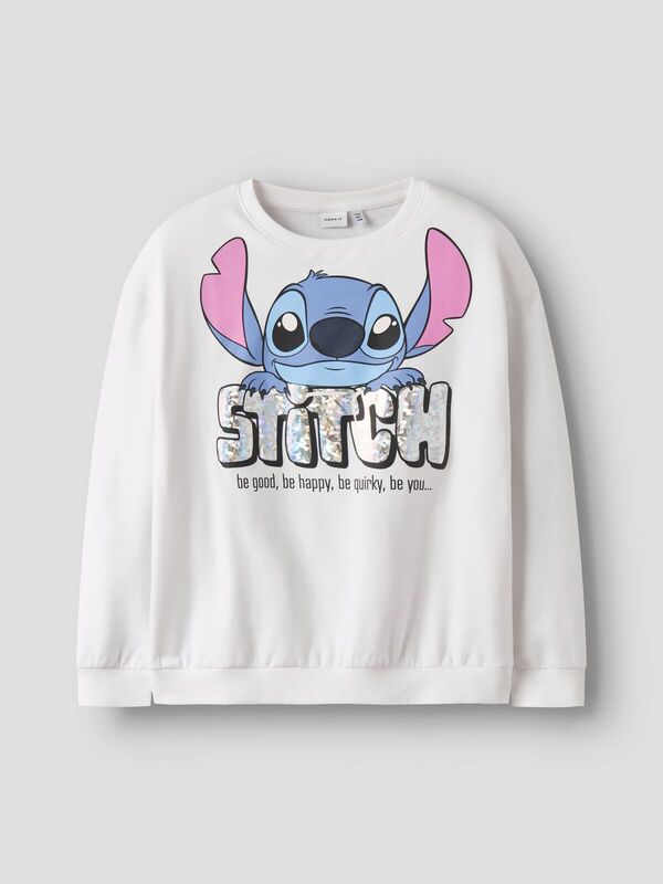 NKFFORDI STITCH NREG SWEAT BRUSH BRIGHT WHITE - Name It