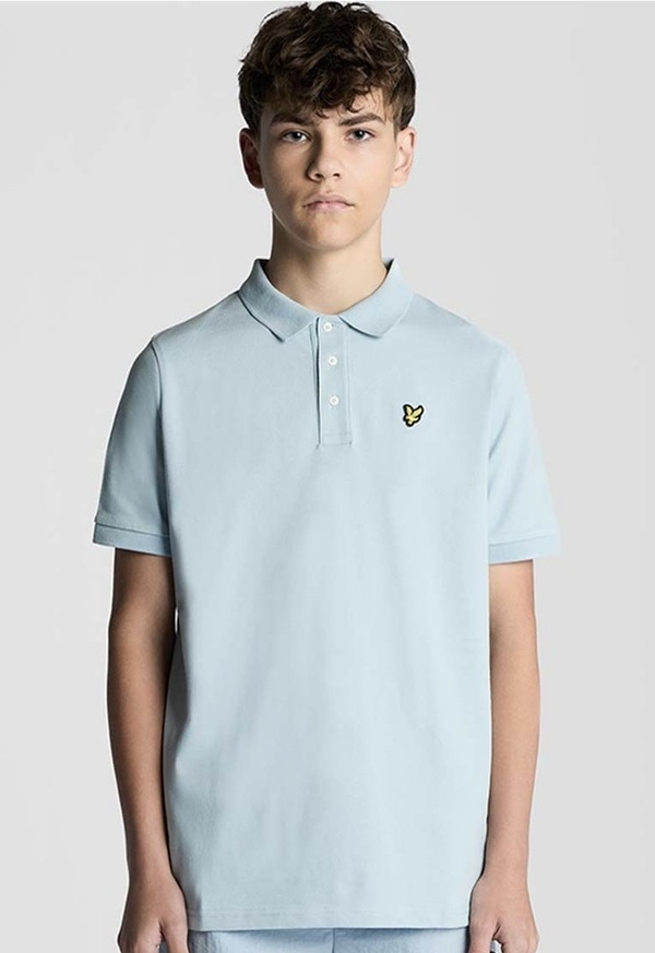 LYLE & SCOTT PLAIN POLO SHIRT Opal Blue  - Lyle & Scott