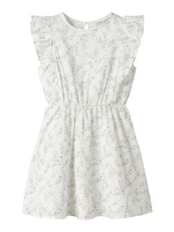 NKFFRITING CAPSL DRESS BRIGHT WHITE - Name It