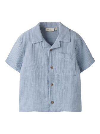 NMMFULINA SS SHIRT LIL ATELIER Zen blue - LIL`ATELIER
