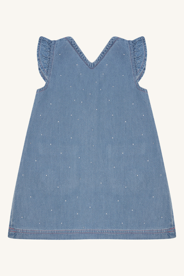 HC KAROLINE SPARKLING DENIMKJOLE Blue Denim  - Hust & Claire
